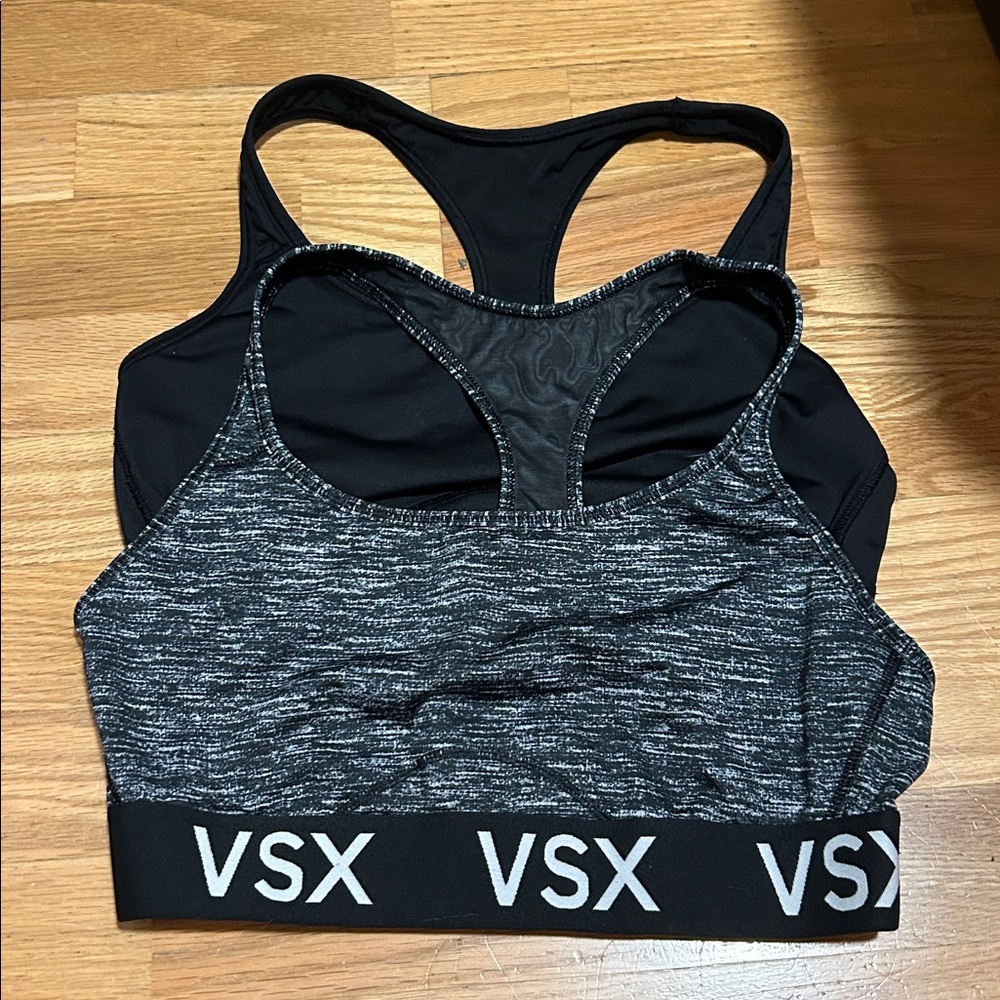 VSX Black and Gray Sports Bra Duo